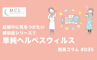 妊娠中に気をつけたい感染症シリーズ⑦：単純ヘルペスウィルス　院長コラム#035